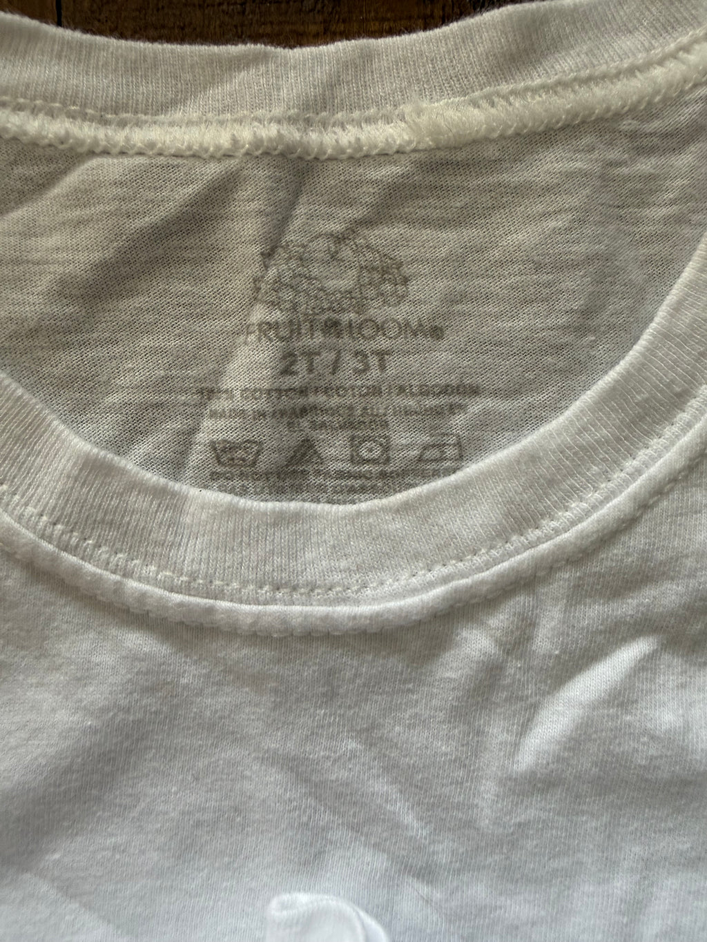 2T/3T Plain White T-Shirt Set(3)
