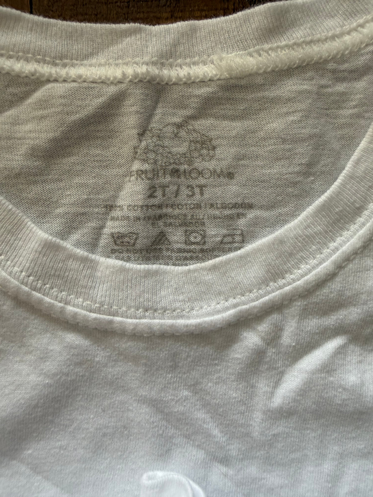 2T/3T Plain White T-Shirt Set(3)